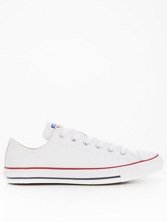 front image of converse-chuck-taylor-leathernbspall-starnbsp--white