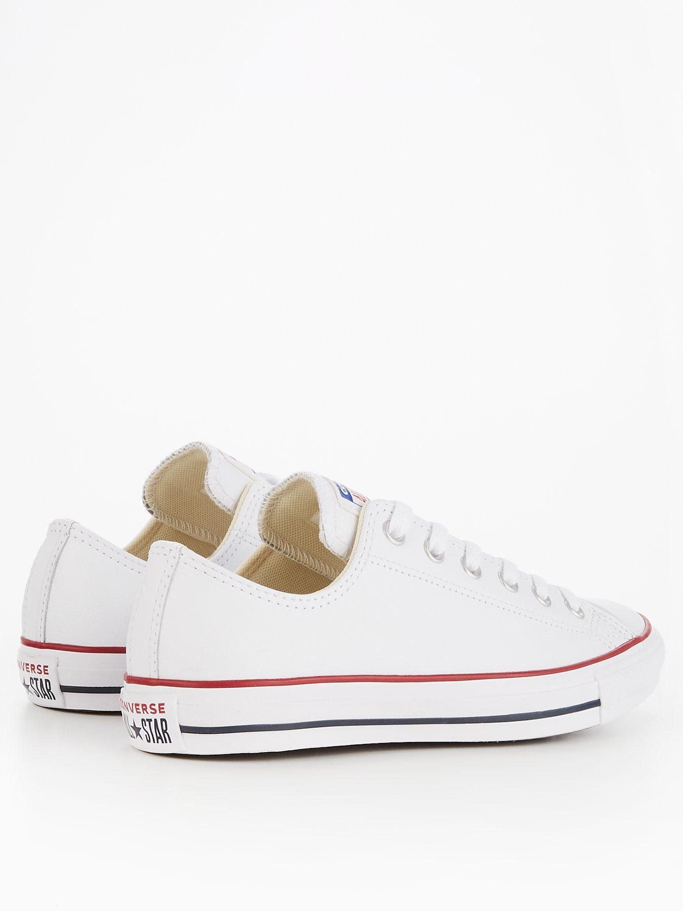 Mens white converse on sale trainers