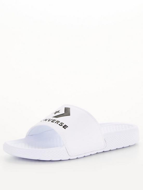 front image of converse-slide-white