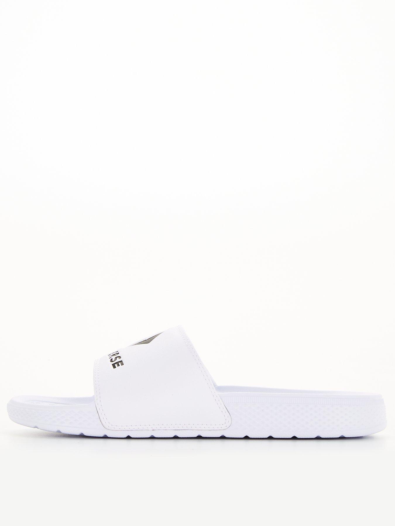 Mens All Star Slide Slip Sliders White Black