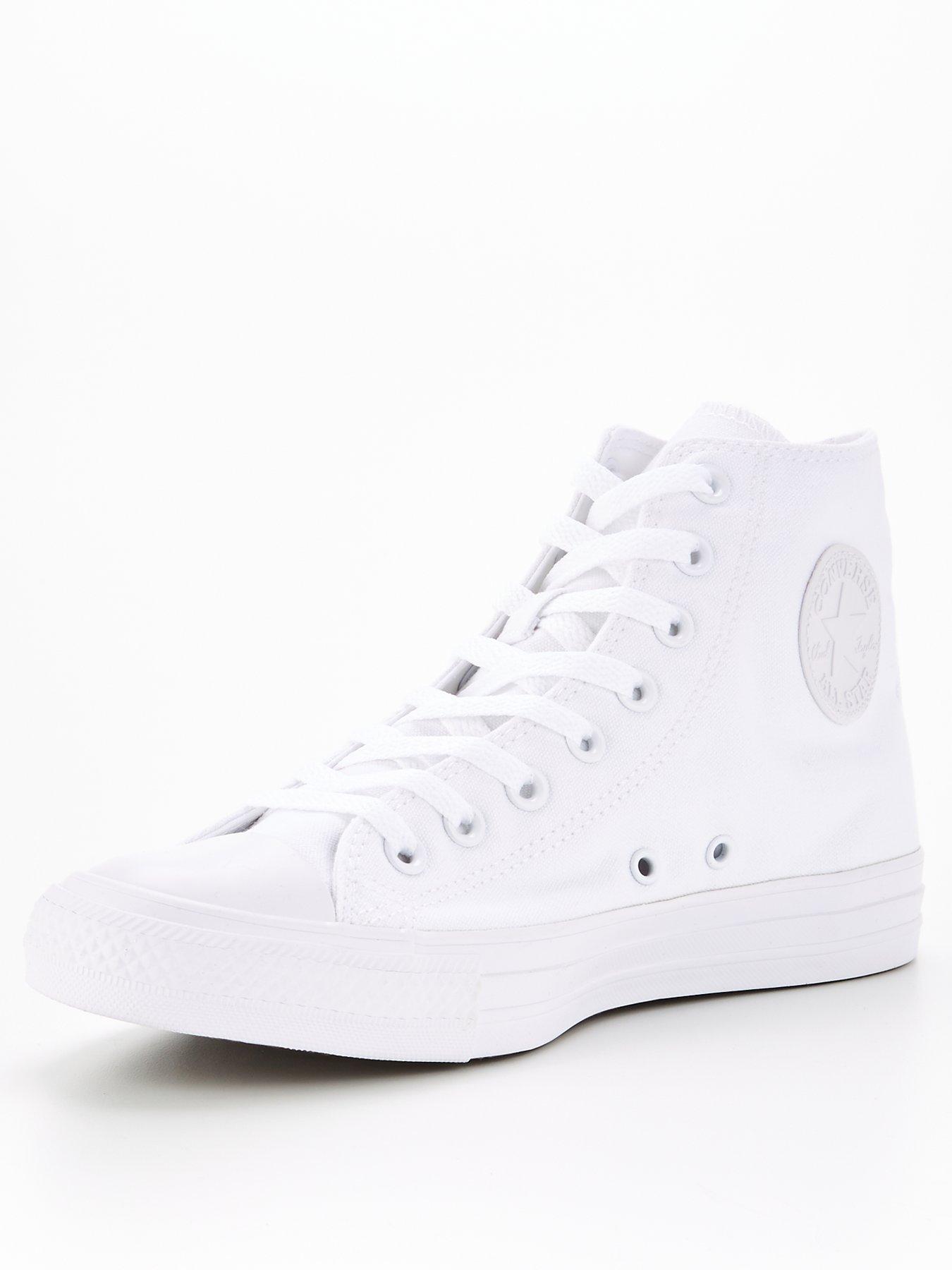 Very white leather converse sales