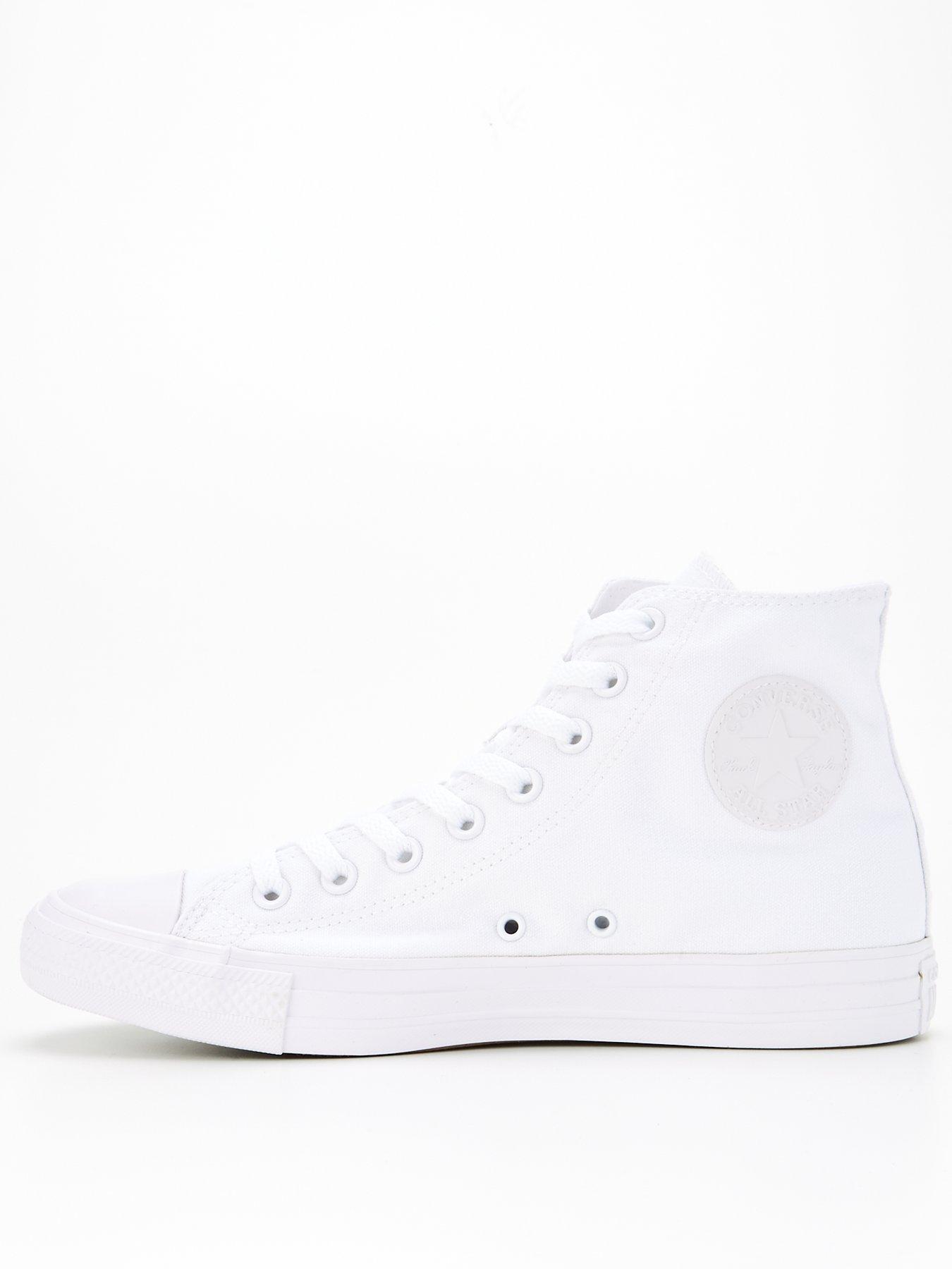 Image 3 of 6 of Converse Mens Canvas Hi Top Trainers - White