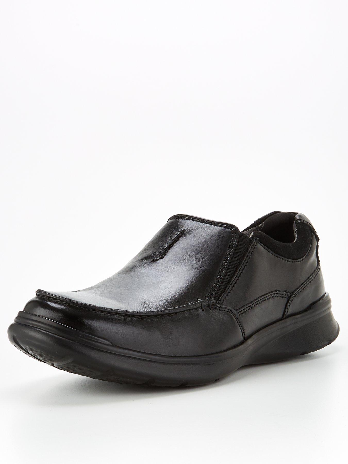 clarks cotrell free leather slip on shoe