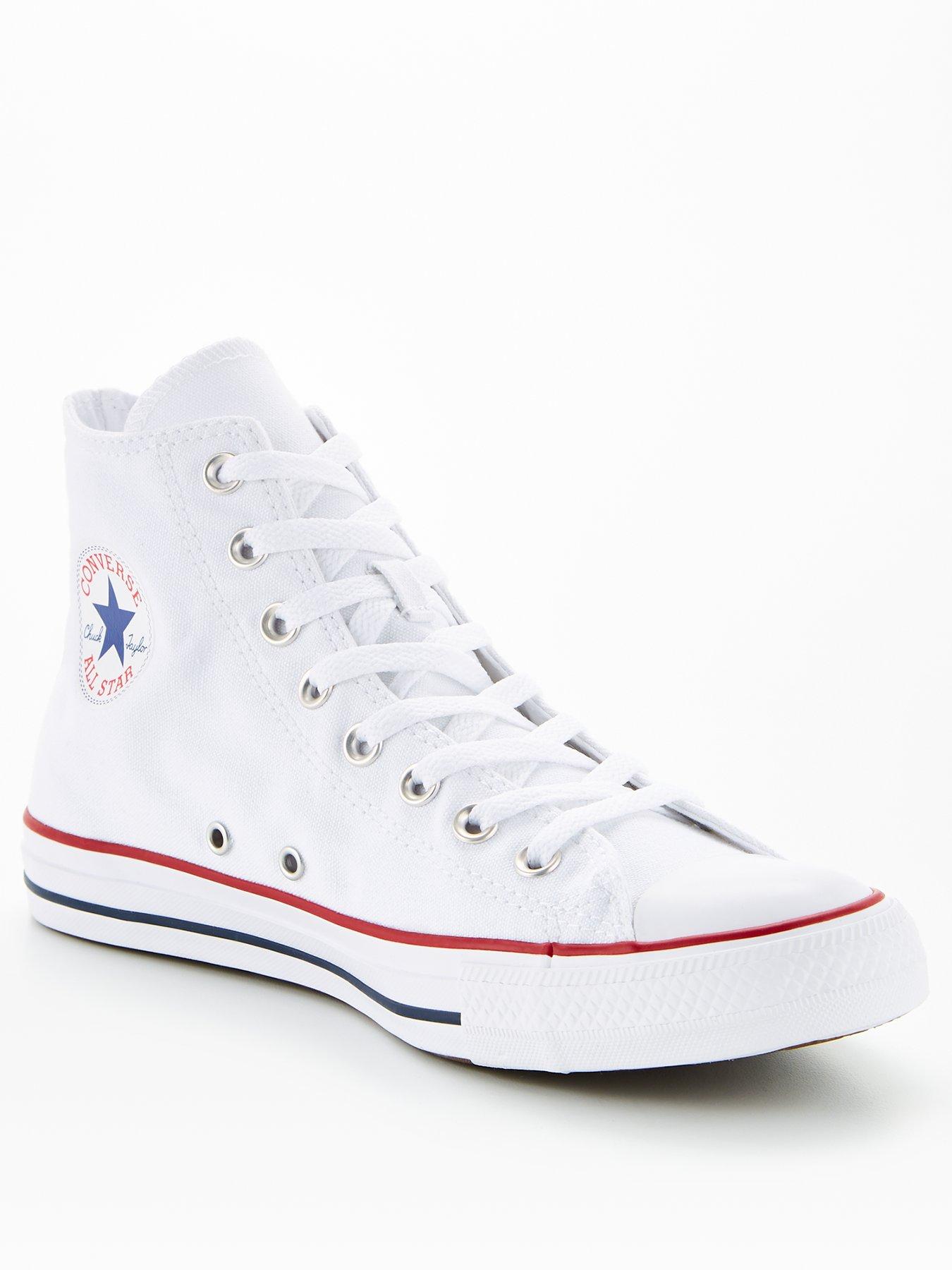 undefined Womens Wide Hi Top Trainers - White