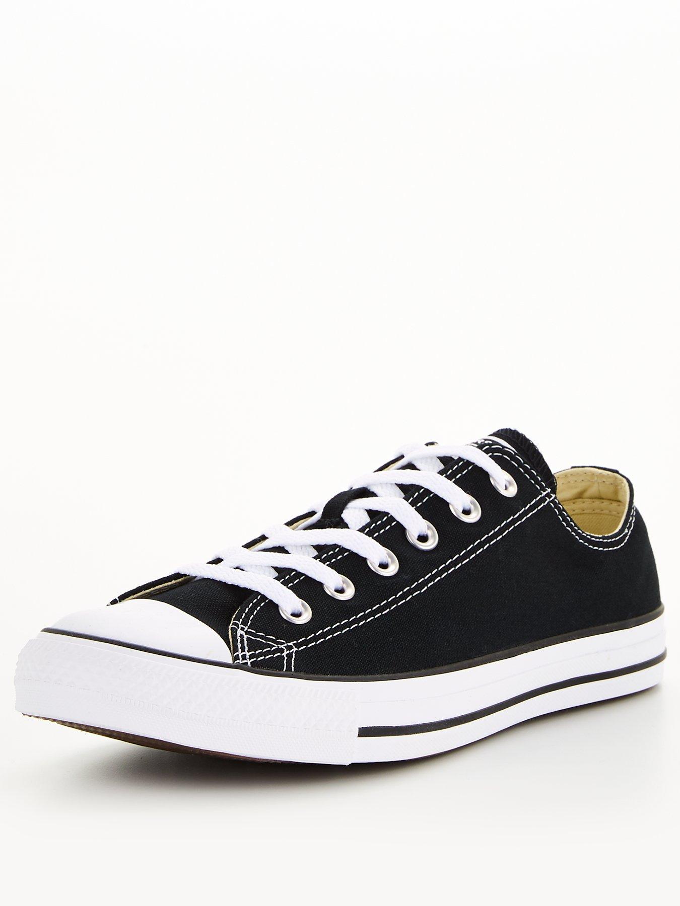 Converse: Unisex Wide Ox Trainers - Black