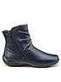  image of hotter-whisper-wide-fit-ankle-boots-navy