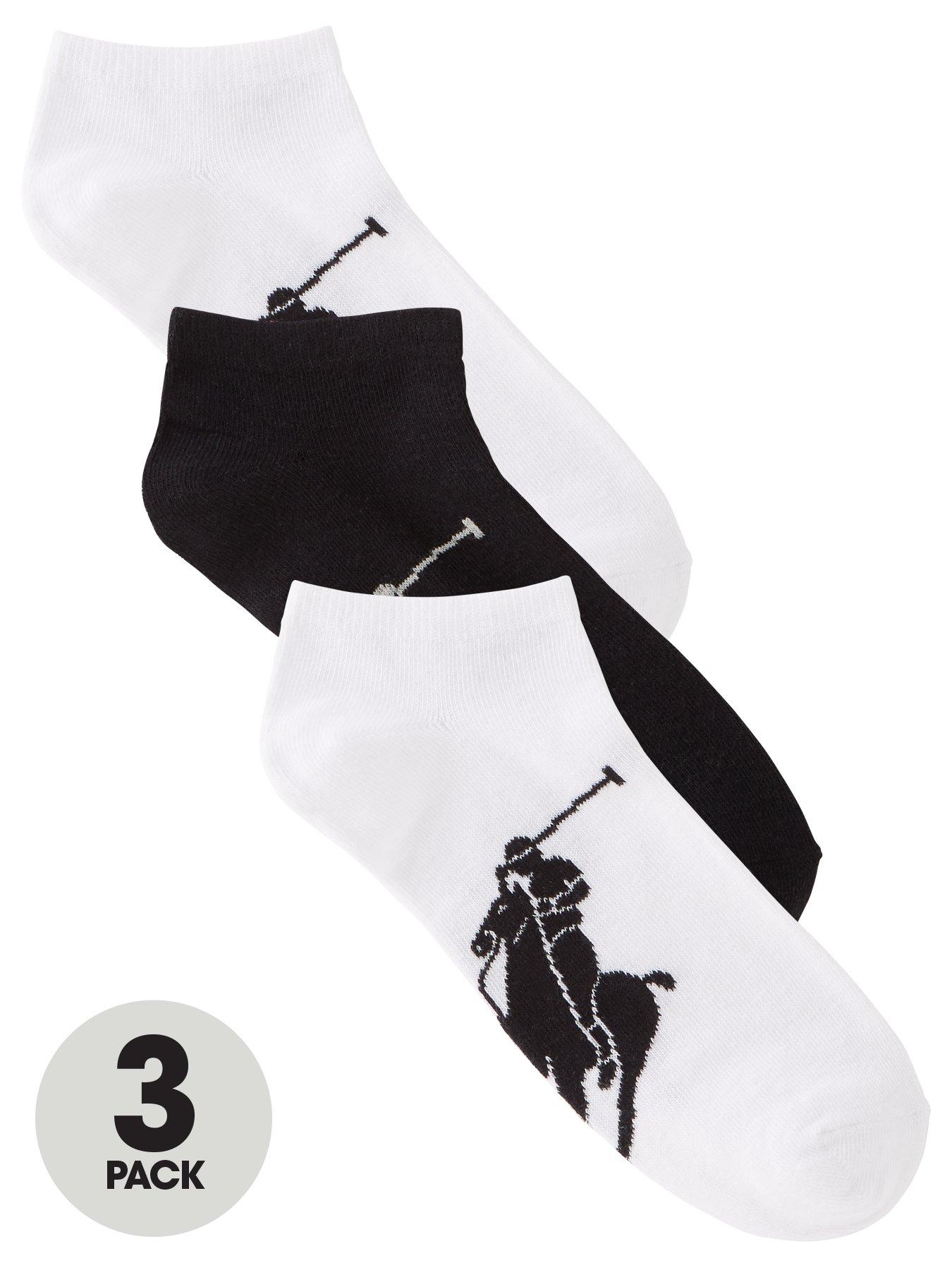 Polo Ralph Lauren 3 Pack Trainer Socks - White