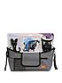 dreambaby-on-the-go-grey-denim-stroller-kit-bag-cup-and-hooksfront