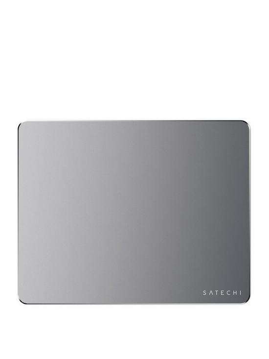 front image of satechi-aluminium-mouse-pad-space-grey