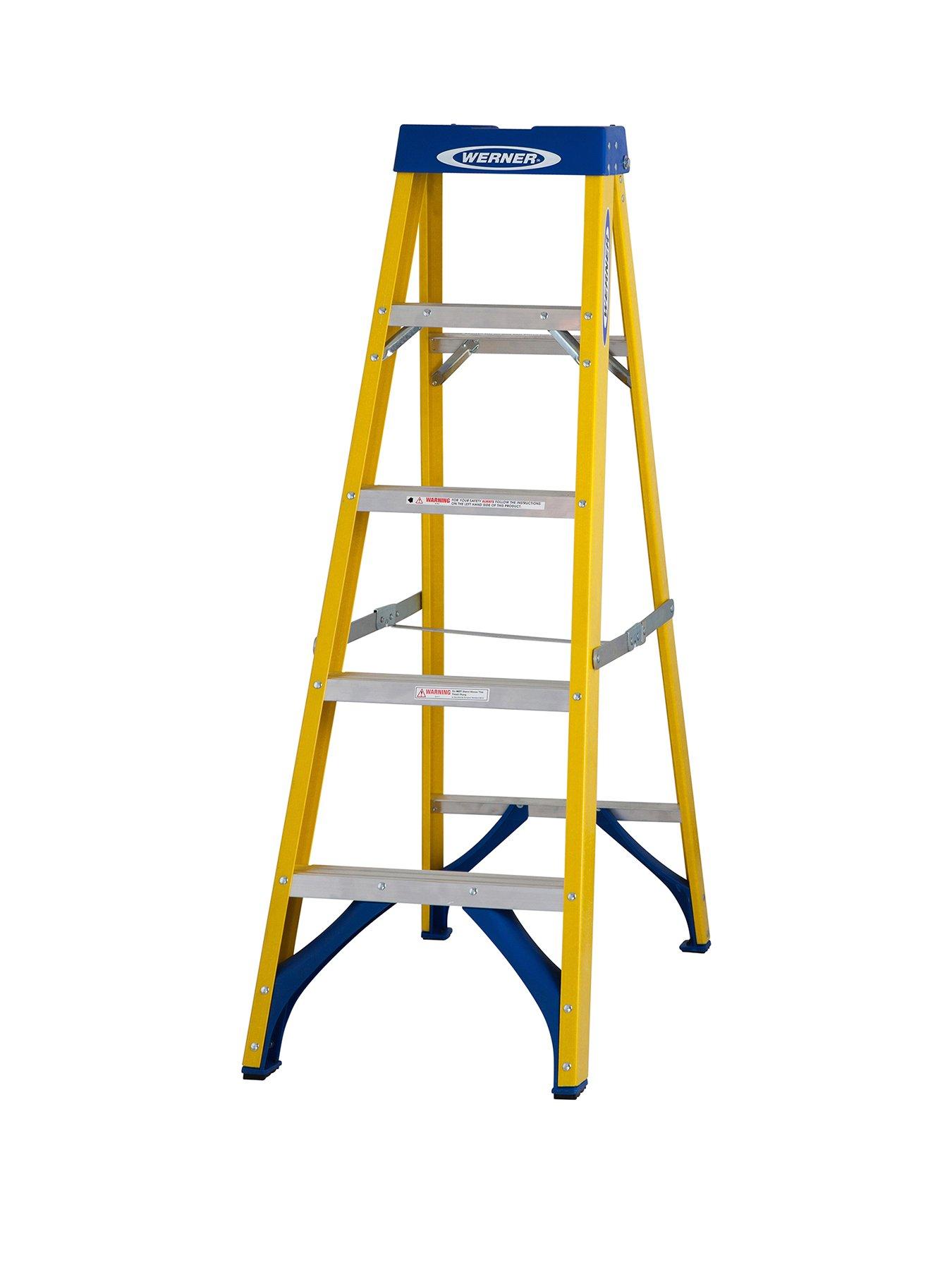 Image 1 of 7 of Werner Fibreglass 6 tread Stepladder