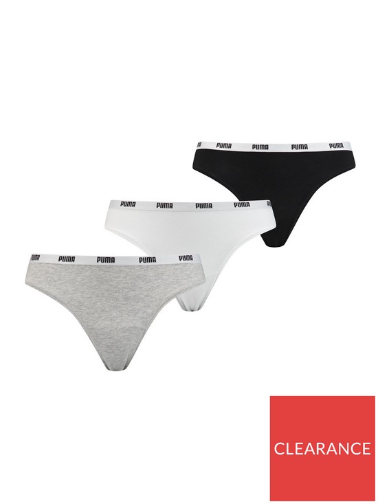 front image of puma-string-3-pack-thongs-multi