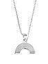 chlobo-sterling-silver-delicate-box-chain-rainbow-necklacefront
