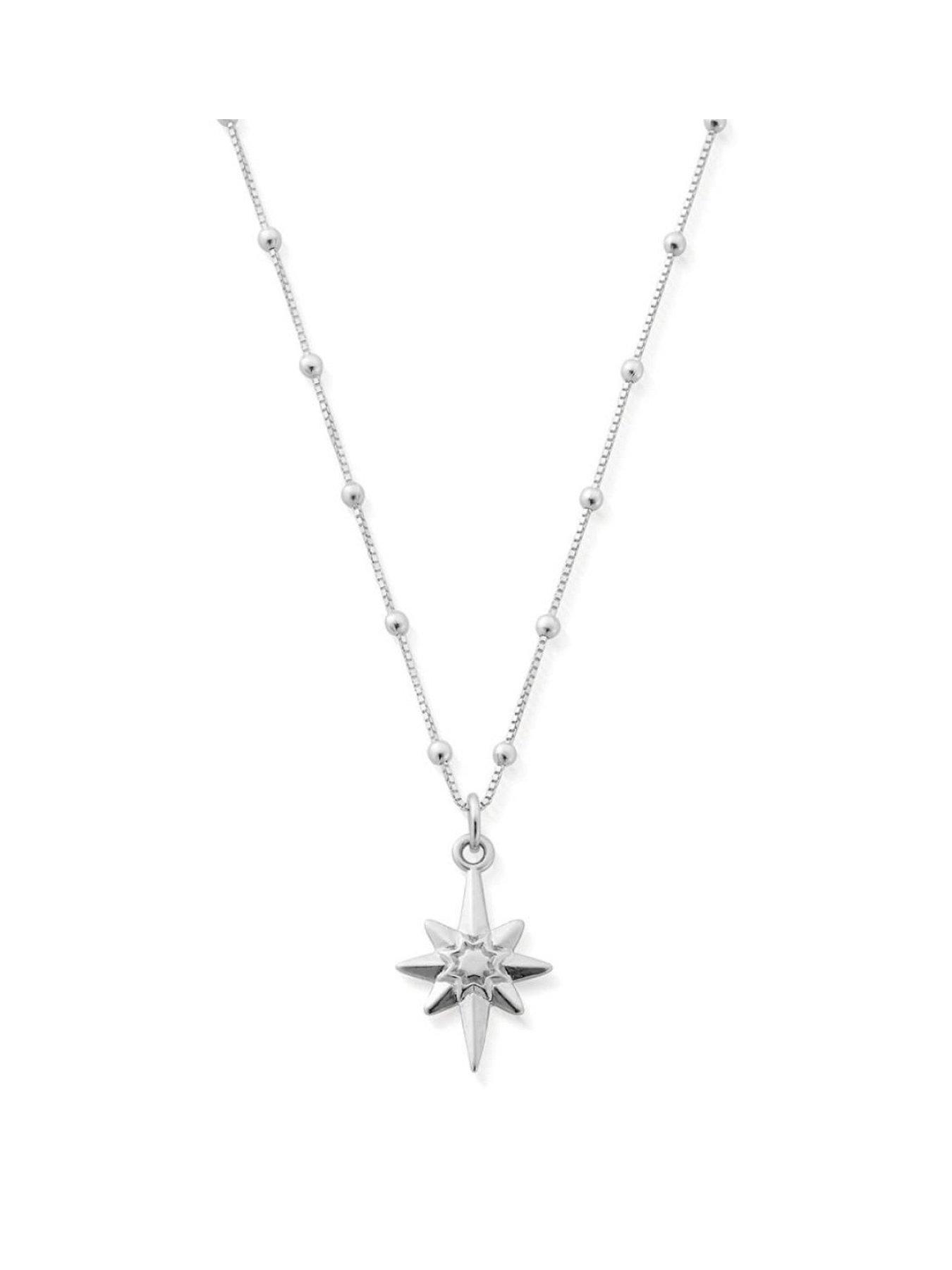 Jewellery & watches Sterling Silver Bobble Chain Lucky Star Necklace