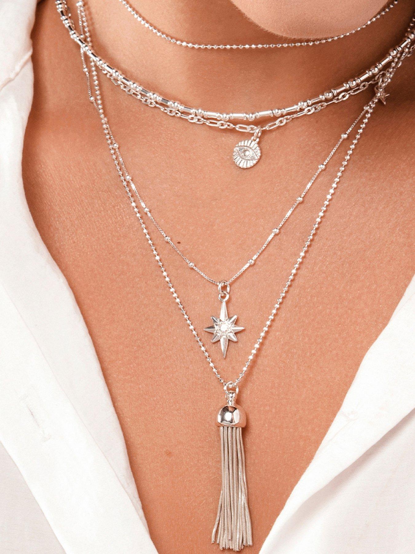 Jewellery & watches Sterling Silver Bobble Chain Lucky Star Necklace
