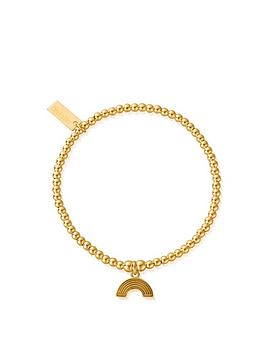 chlobo-chlobo-sterling-silver-gold-plated-cute-charm-rainbow-bracelet