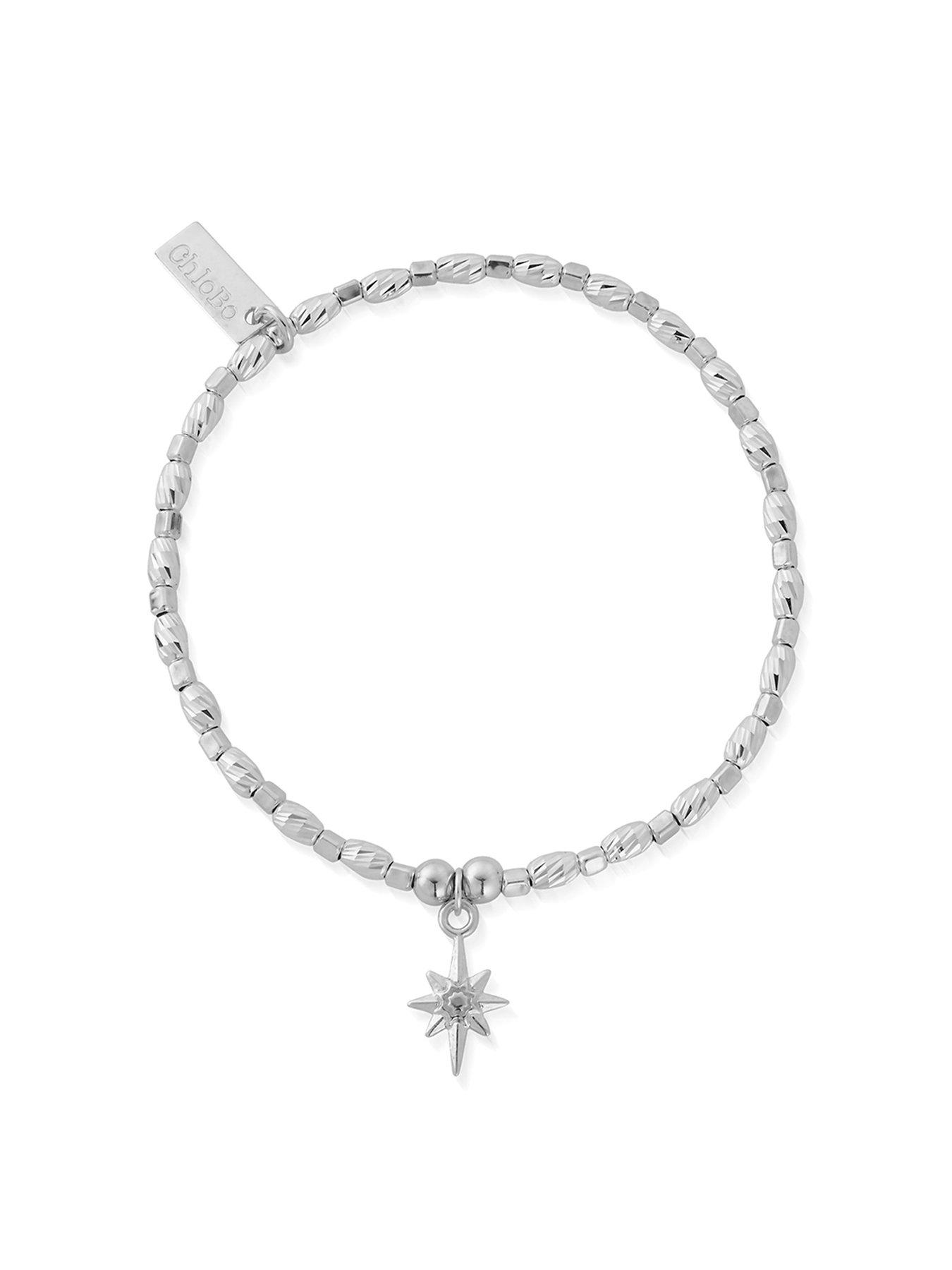 Product photograph of Chlobo Sterling Silver Soul Glow Lucky Star Bracelet from very.co.uk