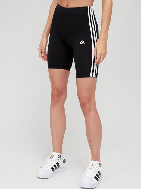 adidas-3-stripe-cycling-shorts-blackwhite