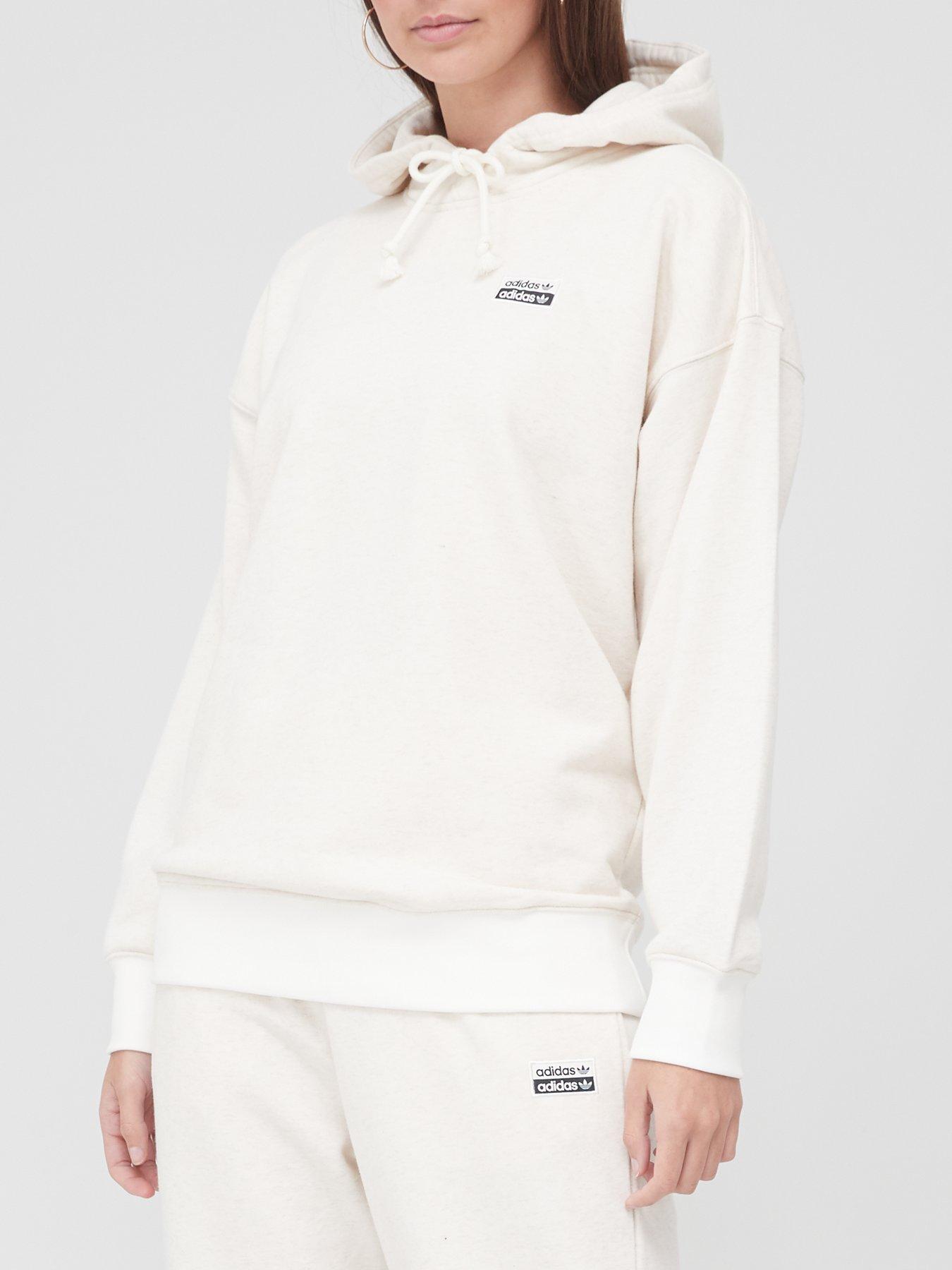 adidas originals ryv hoodie in white