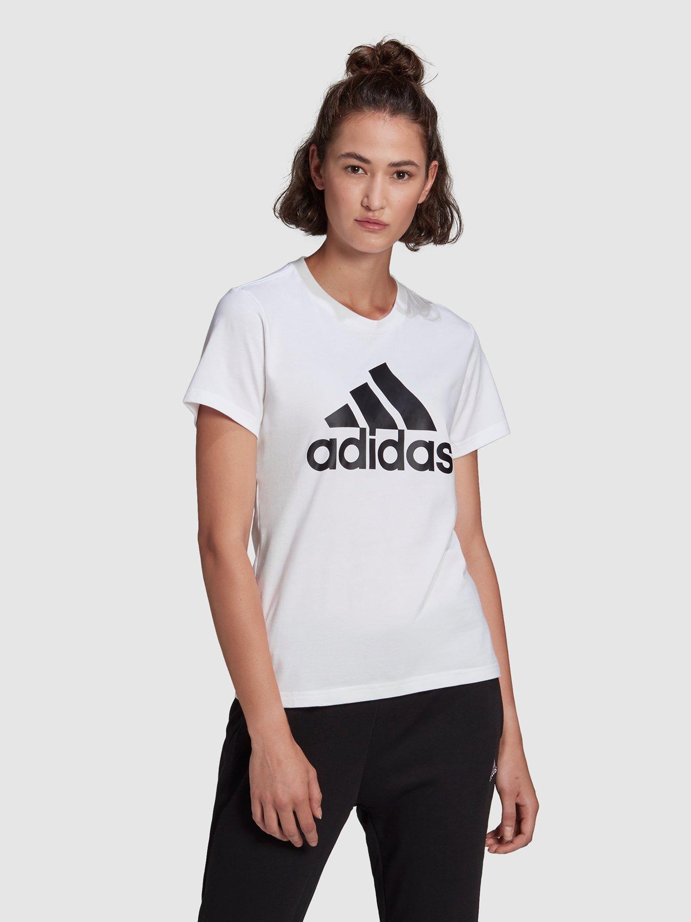 Adidas emblem cheap t shirt