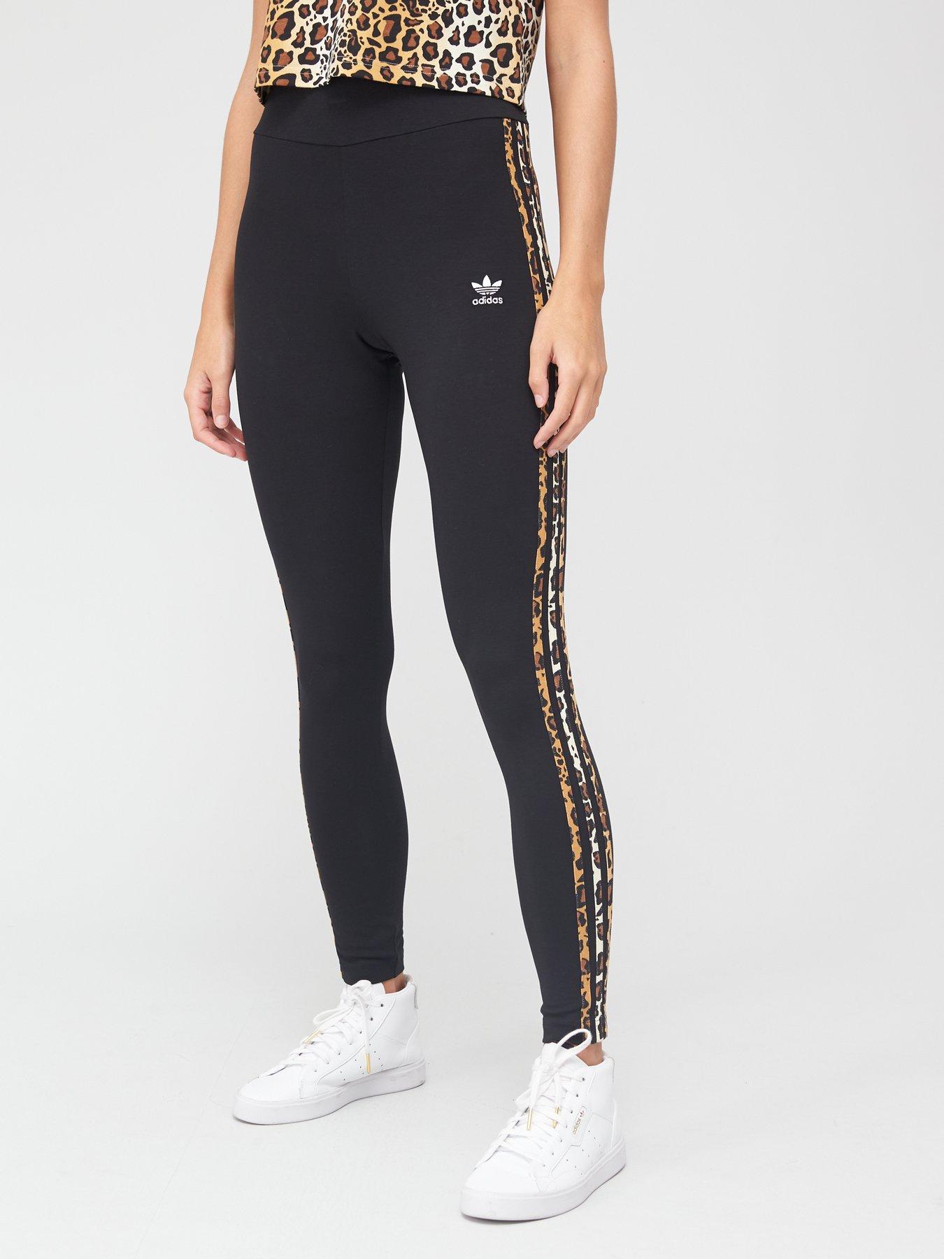 adidas tights leopard