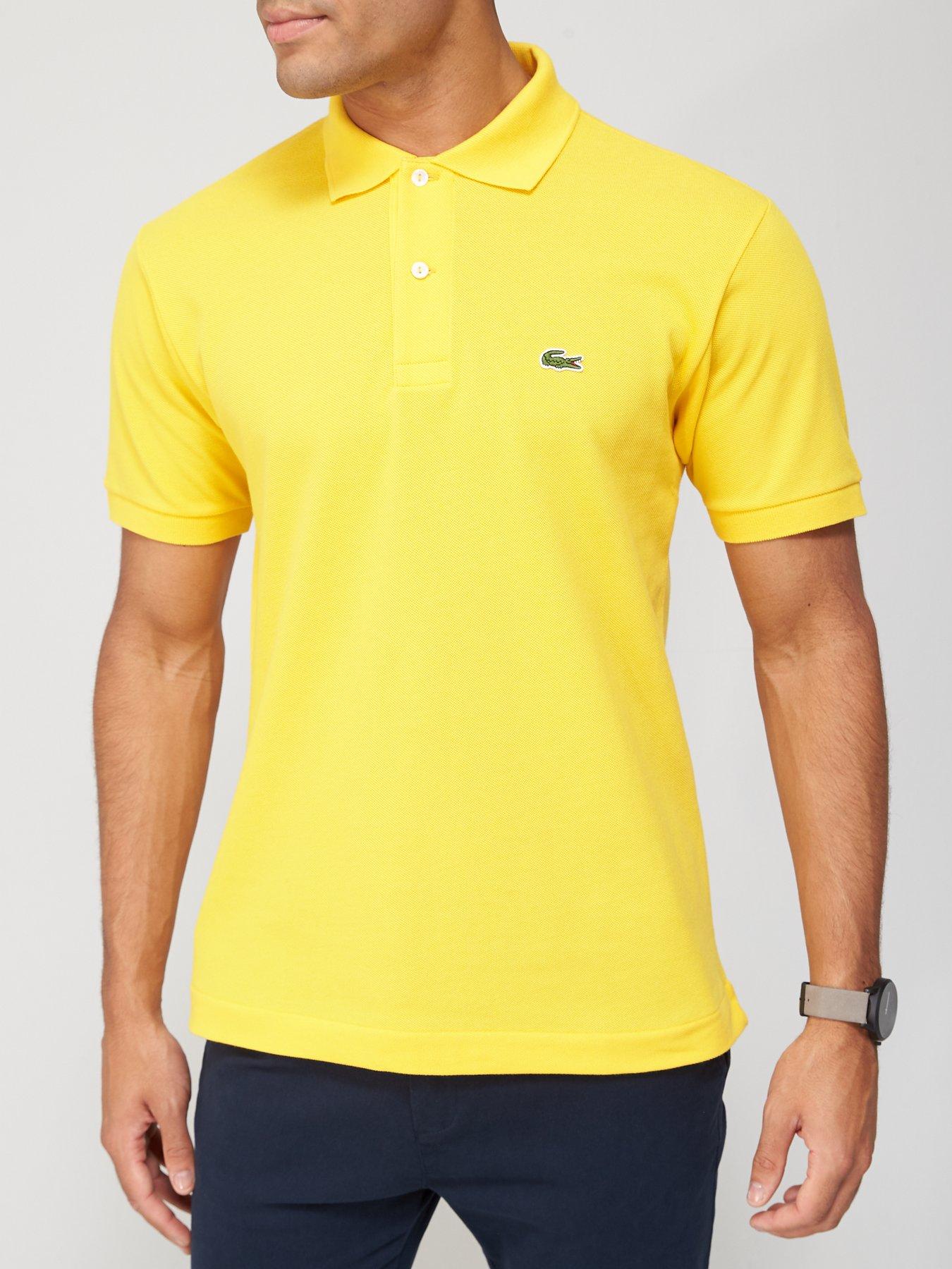 Lacoste L1212 Classic Polo Shirt - Yellow | very.co.uk