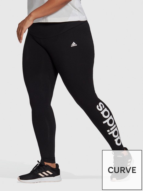 adidas-linear-leggings-plus-size-blackwhite