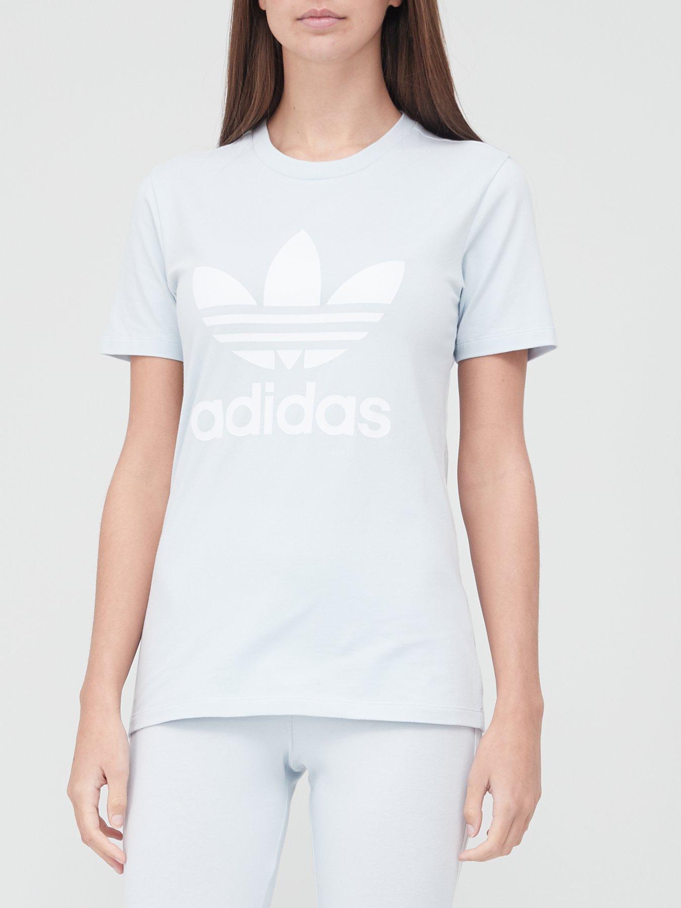 light blue adidas originals t shirt