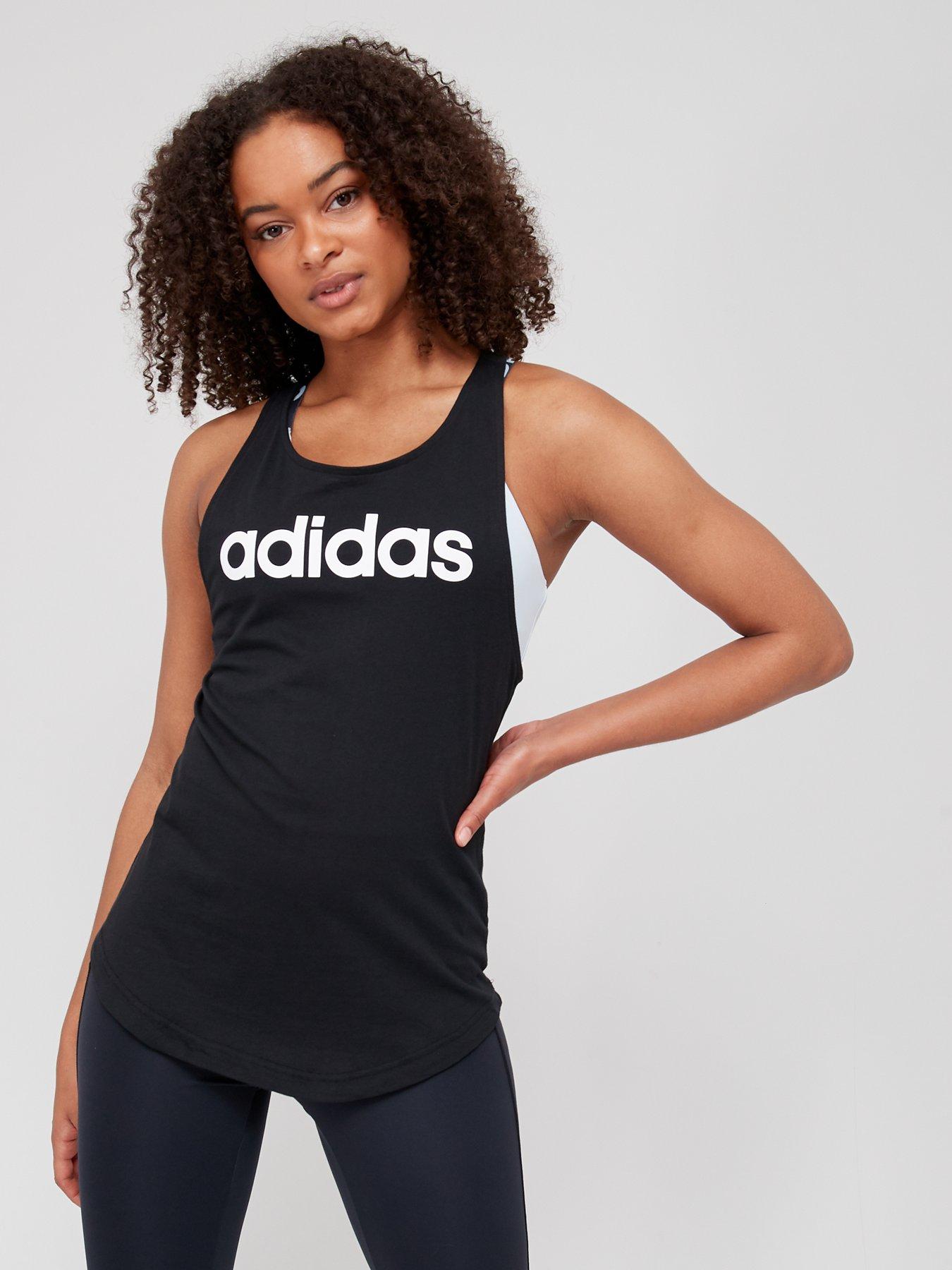 Adidas linear loose tank top online