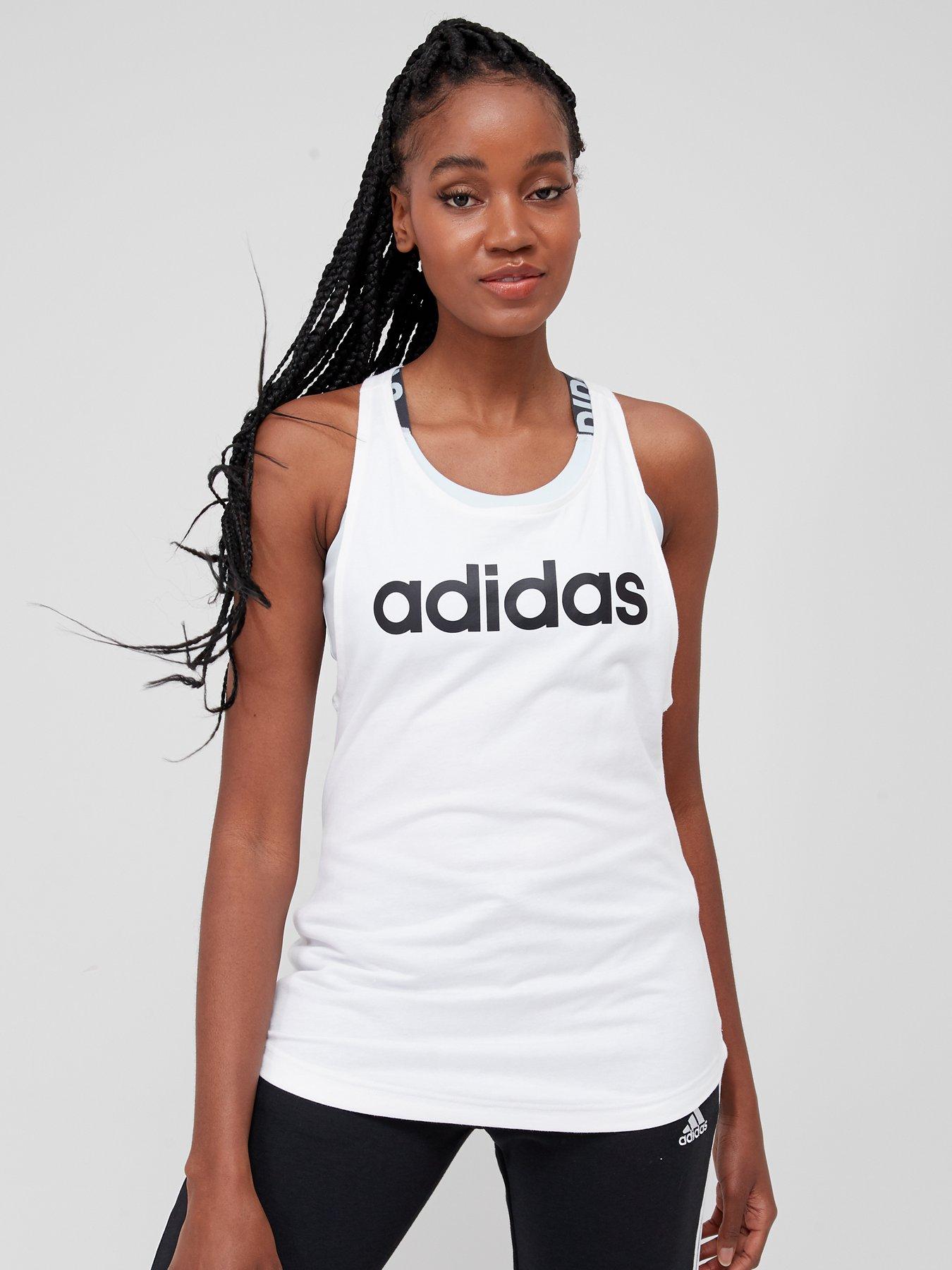 adidas Essentials Loose Logo Tank Top - Black