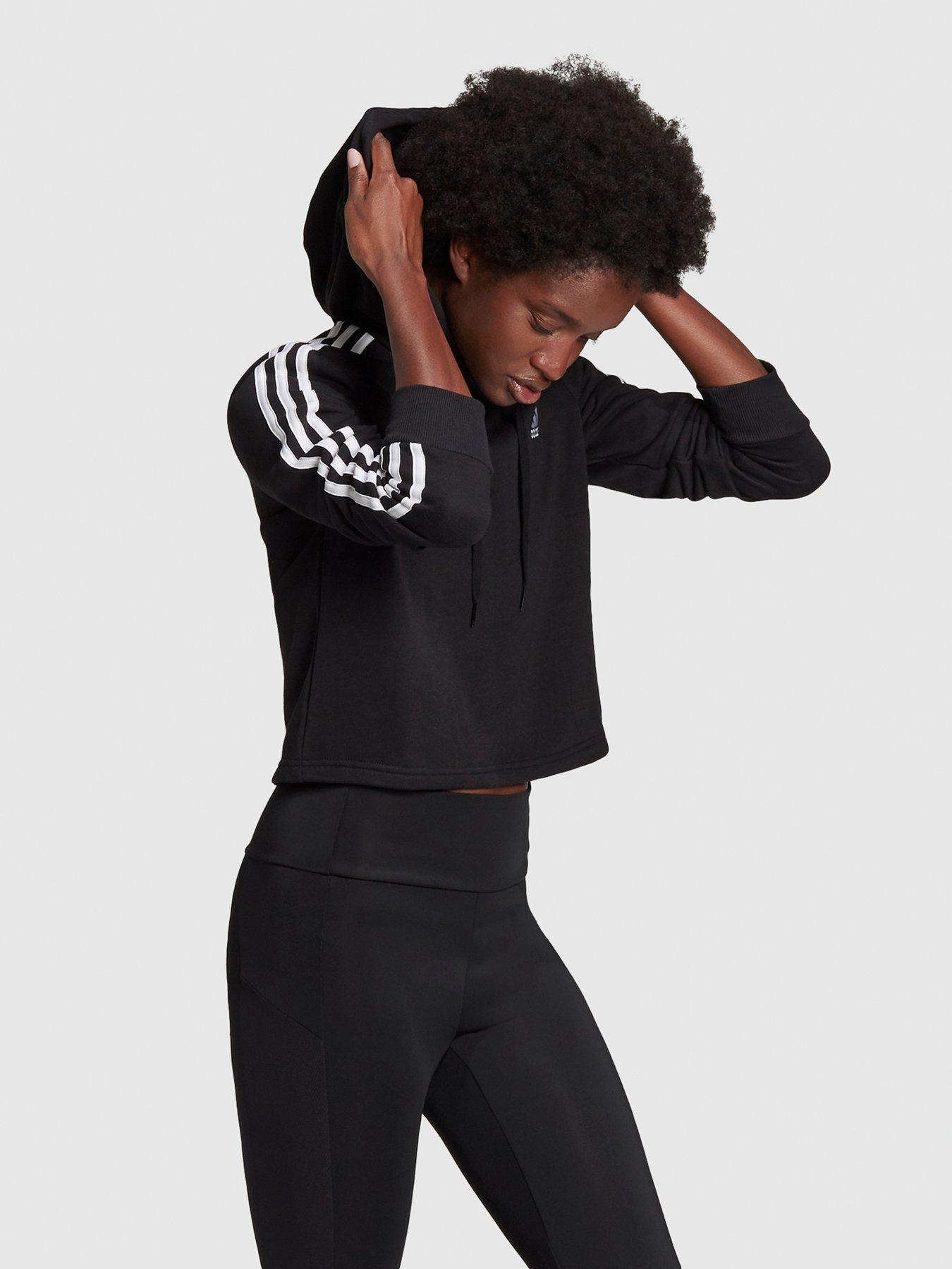 adidas Sportswear Essentials 3-stripes French Terry Crop Hoodie