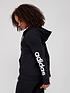  image of adidas-essentials-linear-full-zip-hoodie-black