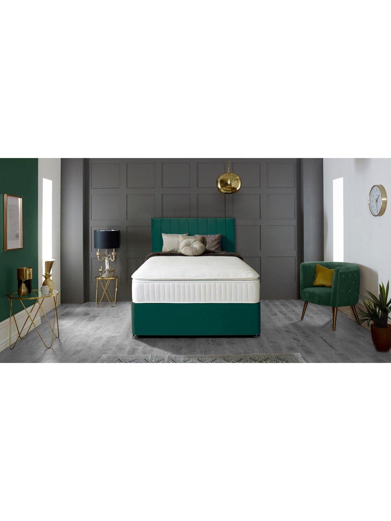 Image 4 of 5 of Shire Beds Liberty 1000 Pocket Pillowtop Mattress and Upholstered Divan Base Bed Set (Headboard sold separately)&nbsp;- FSC&reg; Certified