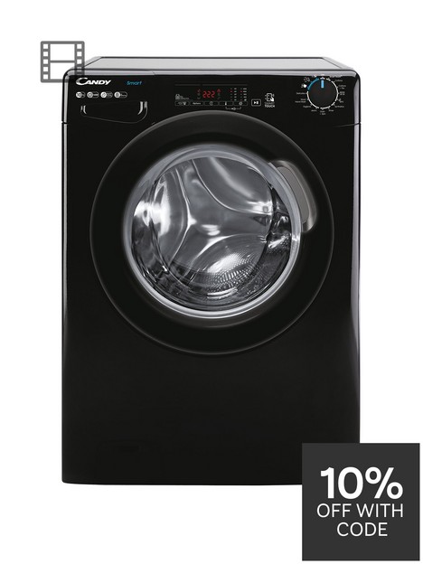 candy-smart-cs-1410tbbe-10kg-loadnbspwashing-machine-with-1400-rpm-spin-black