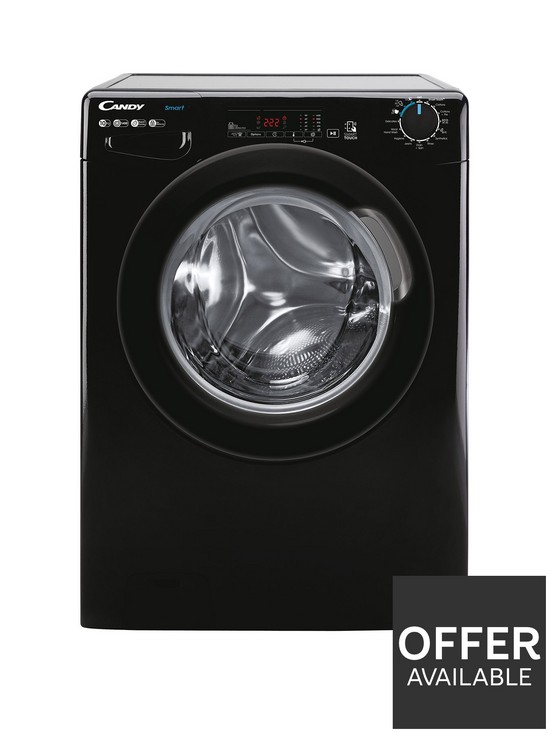 front image of candy-smart-cs-1410tbbe-10kg-loadnbspwashing-machine-with-1400-rpm-spin-black