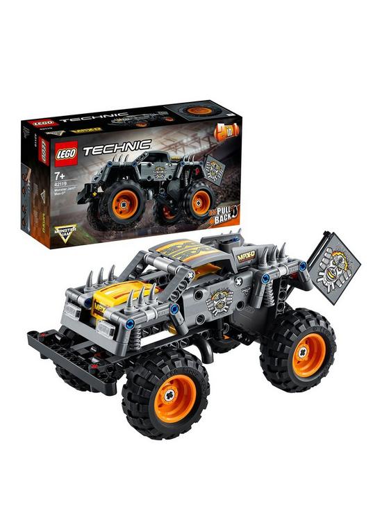 front image of lego-technic-monster-jam-max-d-truck-2-in-1-set-42119