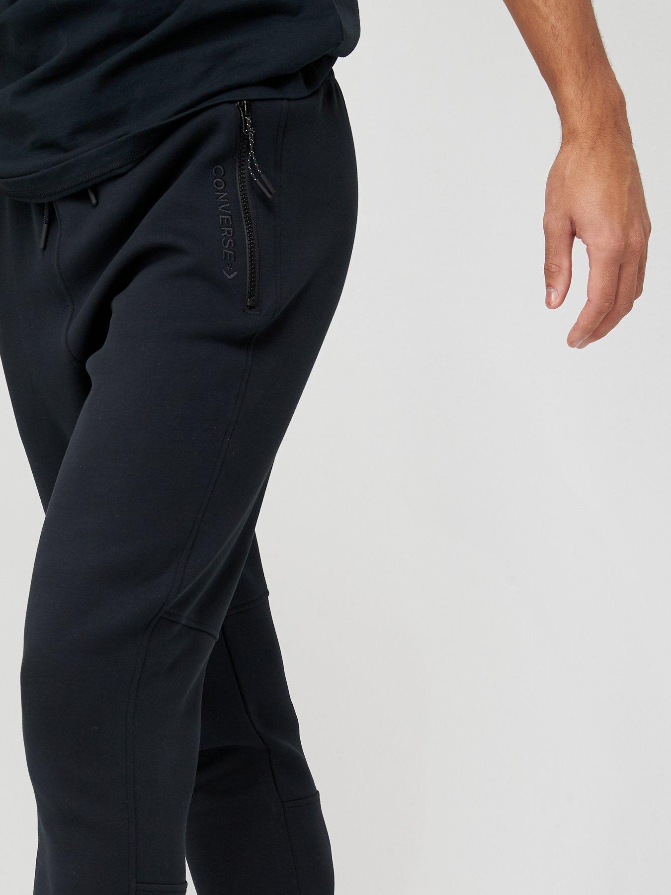 Tracksuits Slim Fit Panelled Joggers - Black
