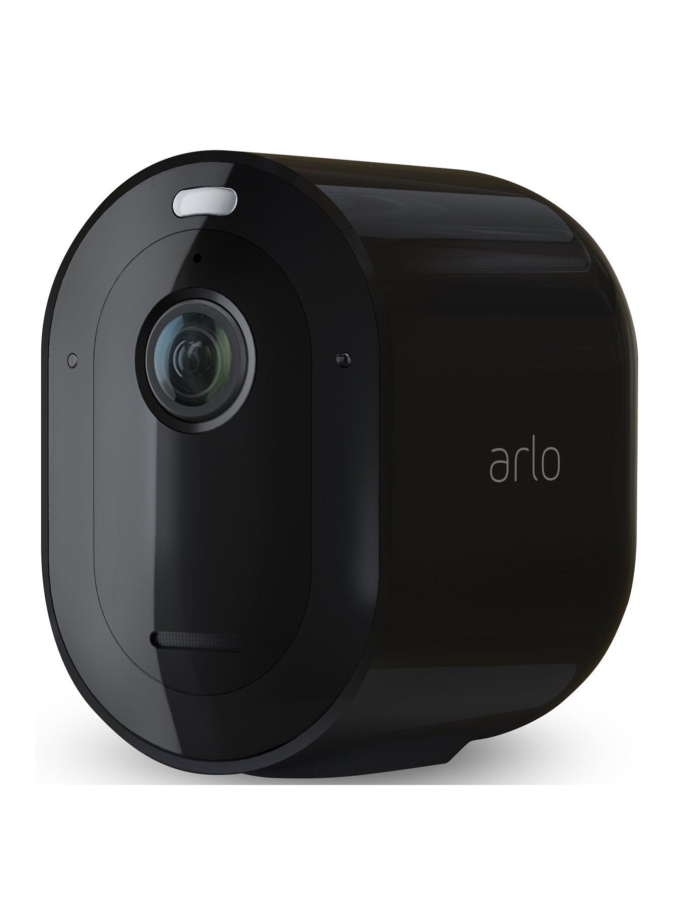 Product photograph of Arlo Essential Spotlight Security Camera - Black from very.co.uk