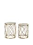  image of premier-housewares-arcana-side-tables-set-of-2--distressed-gold
