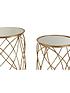  image of premier-housewares-arcana-side-tables-set-of-2--distressed-gold