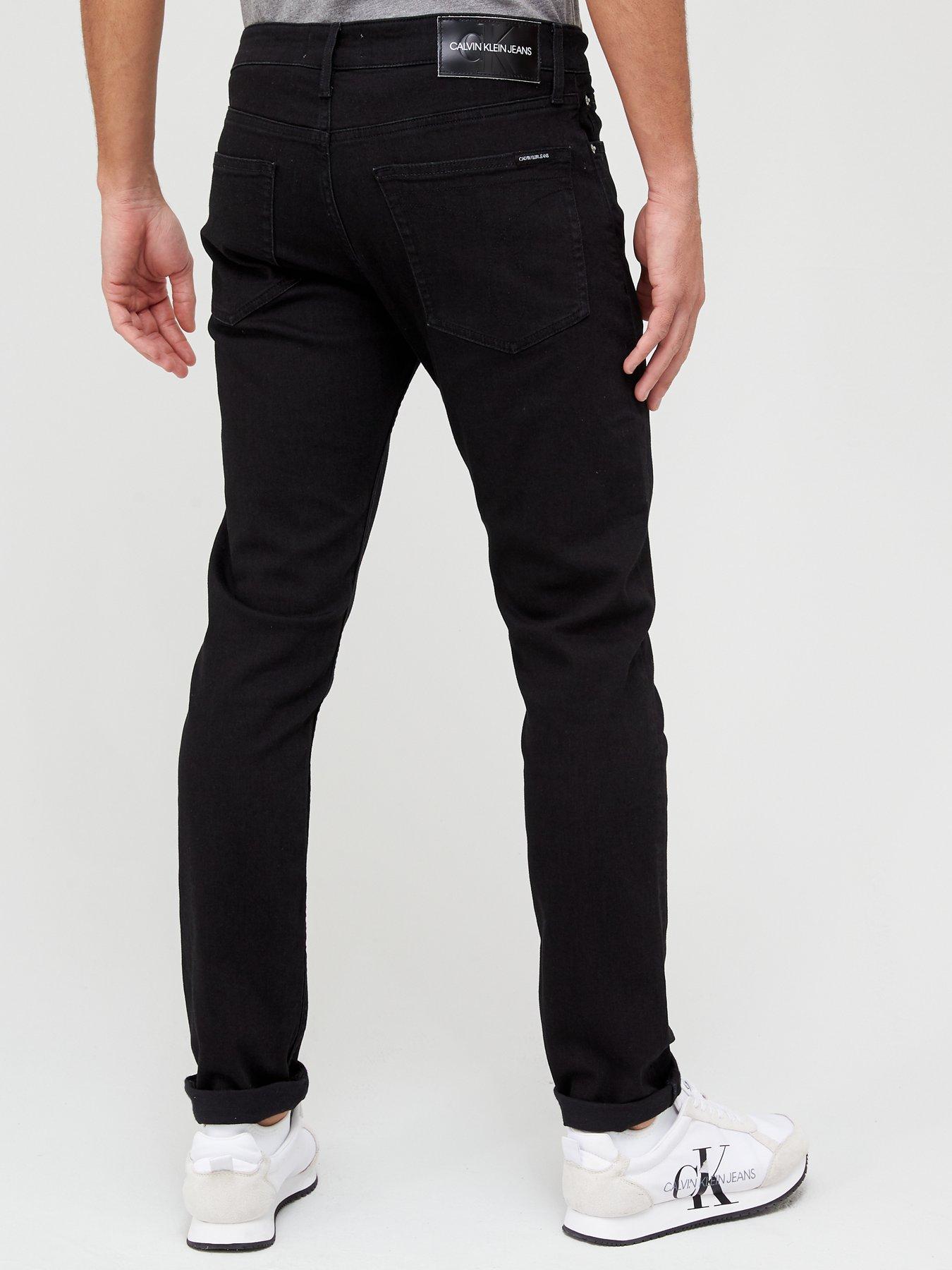 Calvin Klein Jeans Slim Fit Jeans - Black | very.co.uk