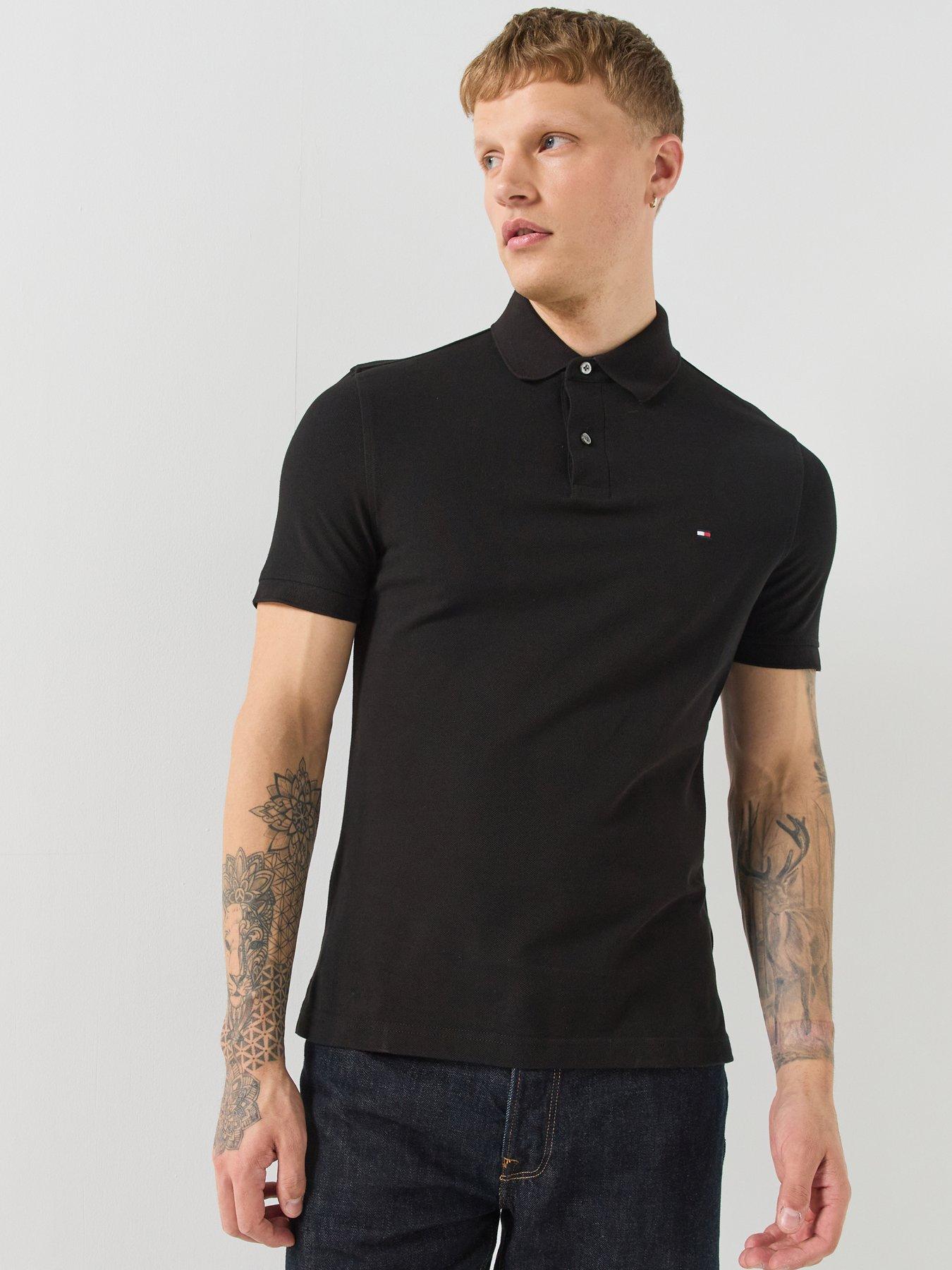 Tommy Hilfiger Classic Regular Fit Polo Shirt - Black