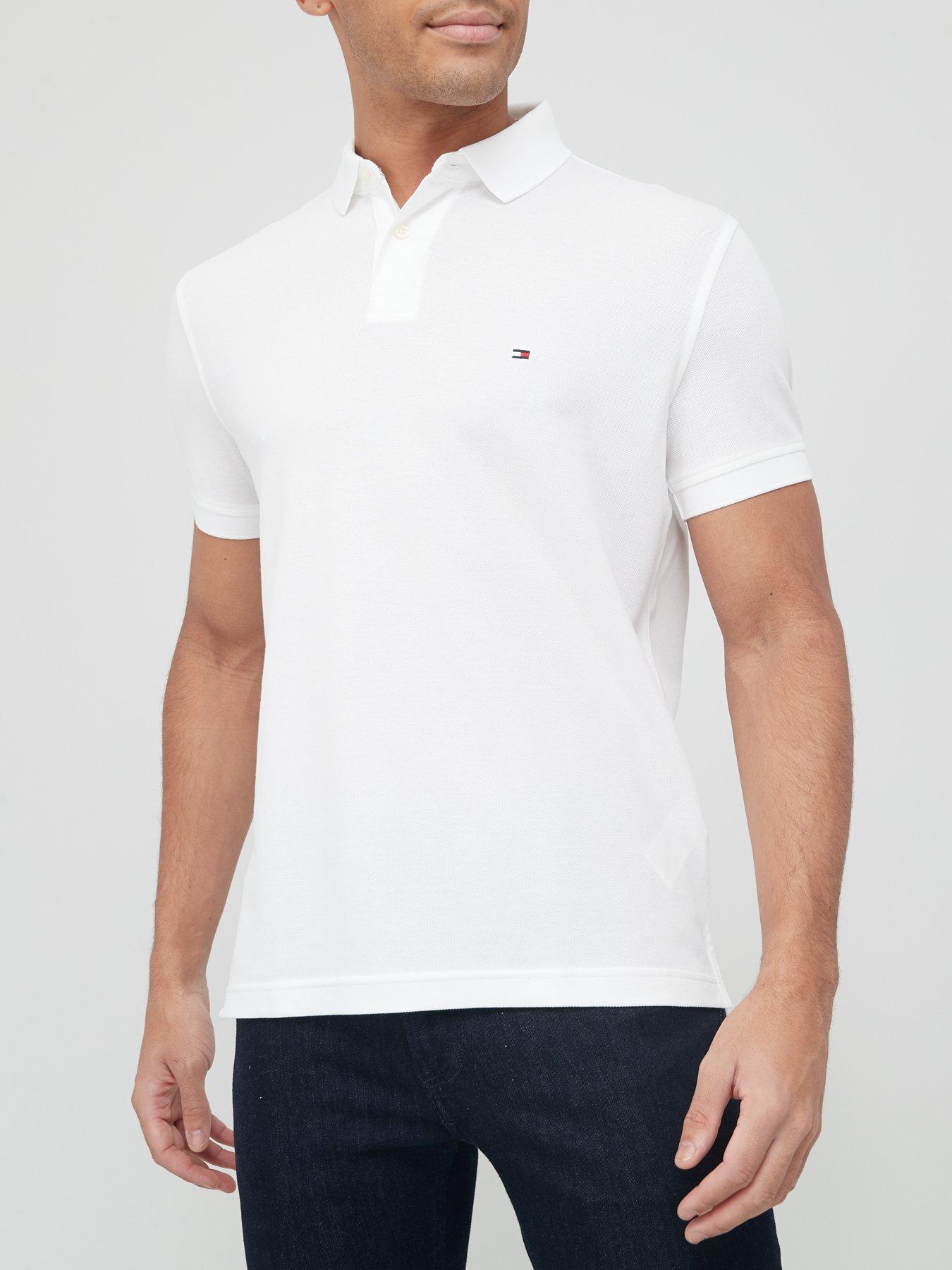 White polo on sale tommy hilfiger