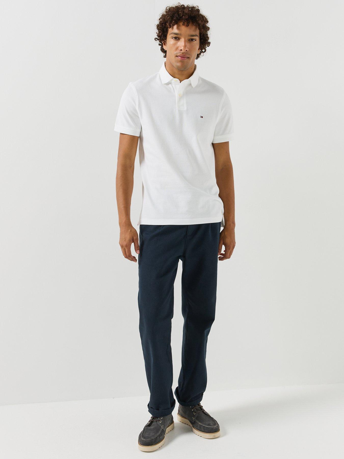 Image 3 of 4 of Tommy Hilfiger Classic Regular Fit Polo Shirt - White