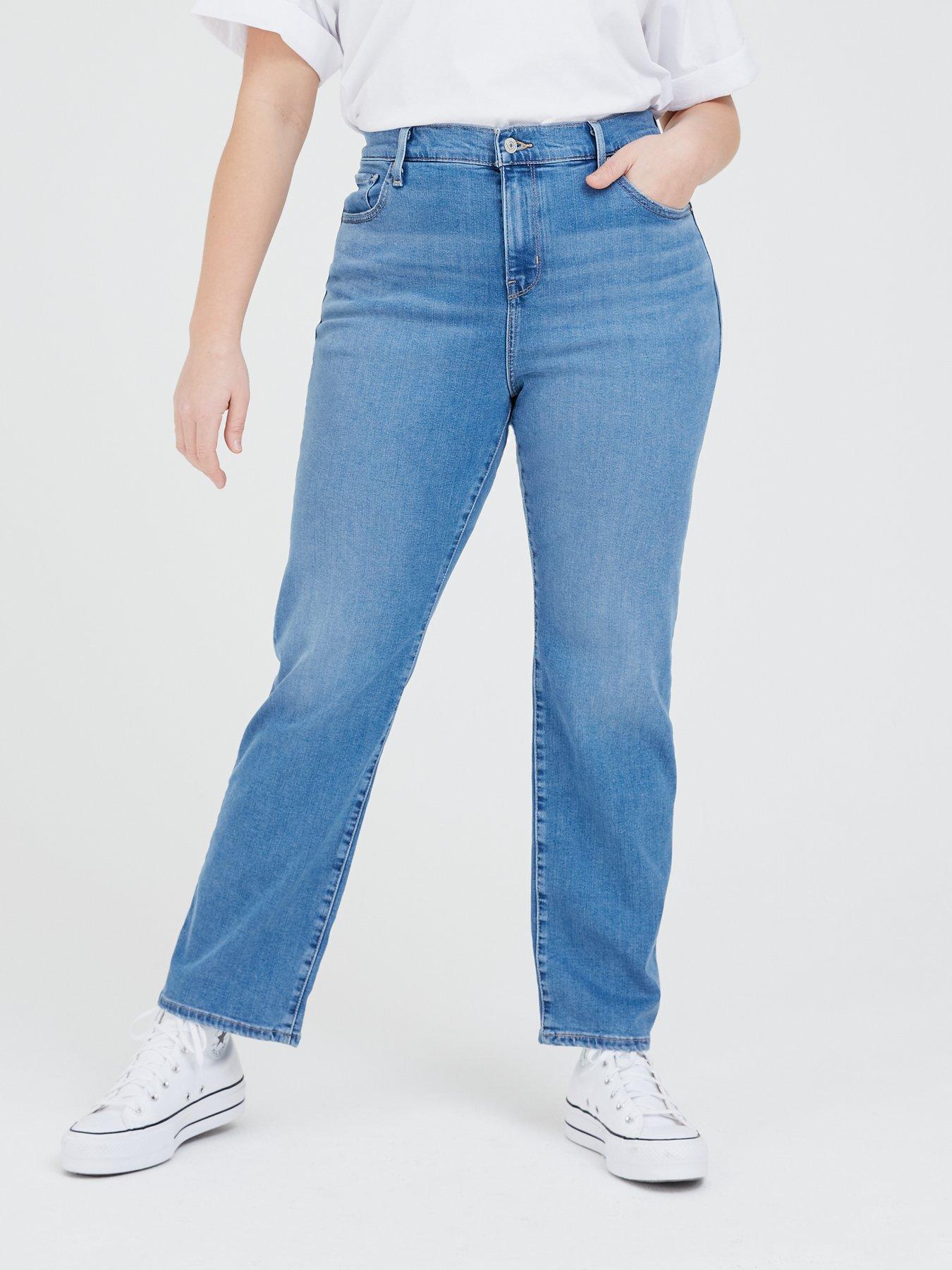 724 Hi Rise Straight Leg Jean Blue