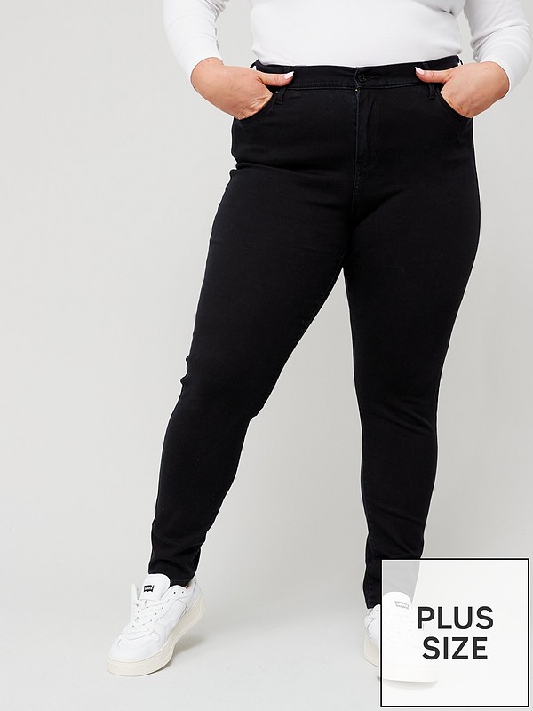 Levi's Plus Plus 721 High Rise Skinny Jean - Long Shot - Black 