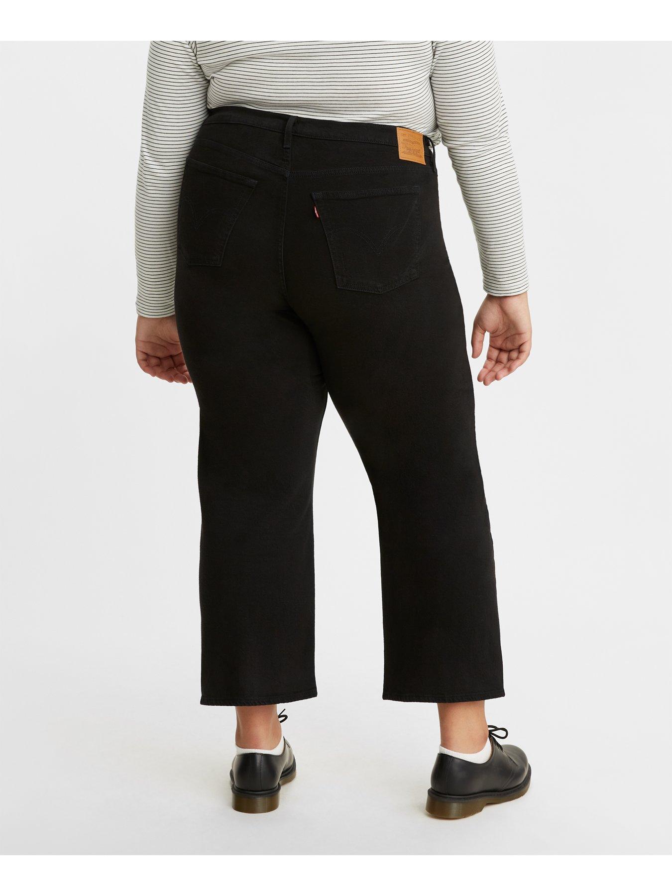 Image 2 of 5 of Levi's Plus Ribcage Straight Ankle Jeans (plus Size) - Black Sprout