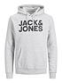  image of jack-jones-logo-overhead-hoodie-china-blue