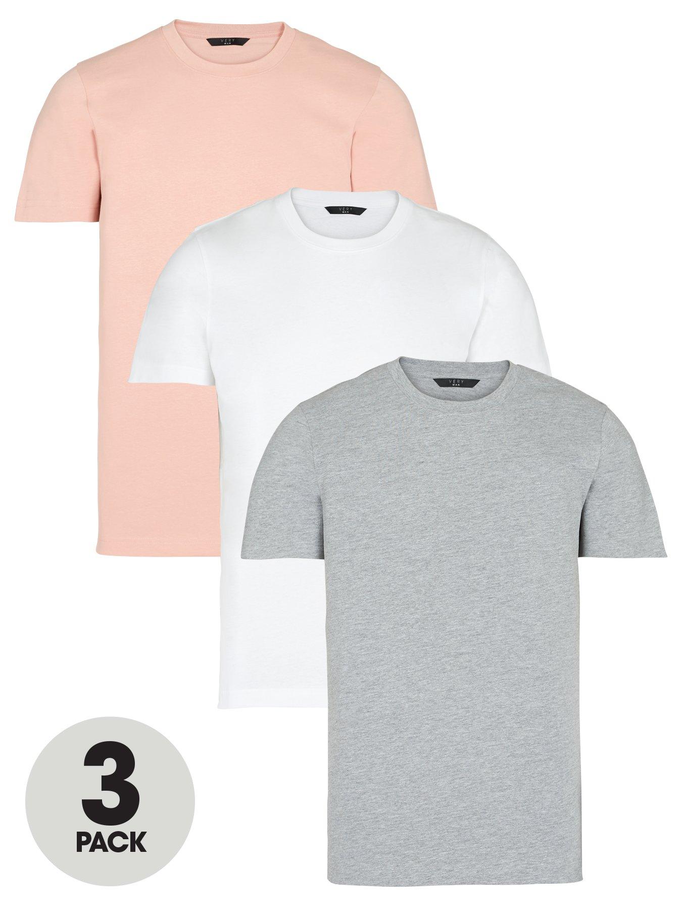 plain white crew neck t shirt
