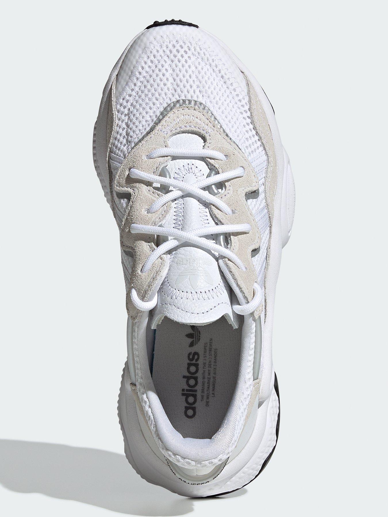 Image 4 of 6 of adidas Originals Junior Unisex Ozweego Trainers - White/Off White