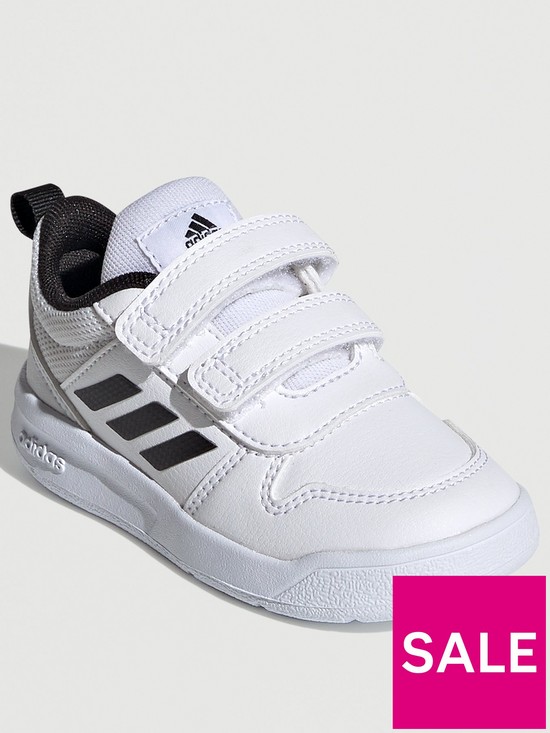 front image of adidas-tensaur-infants-whiteblack